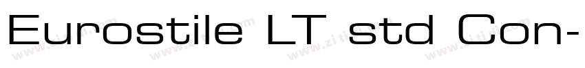 Eurostile LT std Con字体转换
